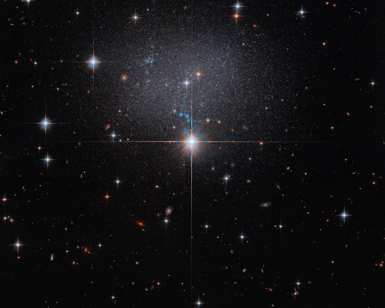 Hubble Spies Faint Irregular Galaxy