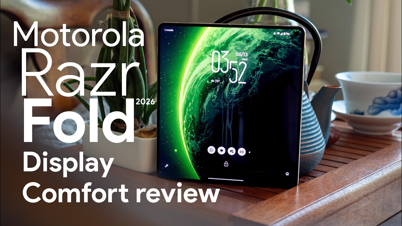 Motorola Razr Fold 2026 display comfort review - YouTube
