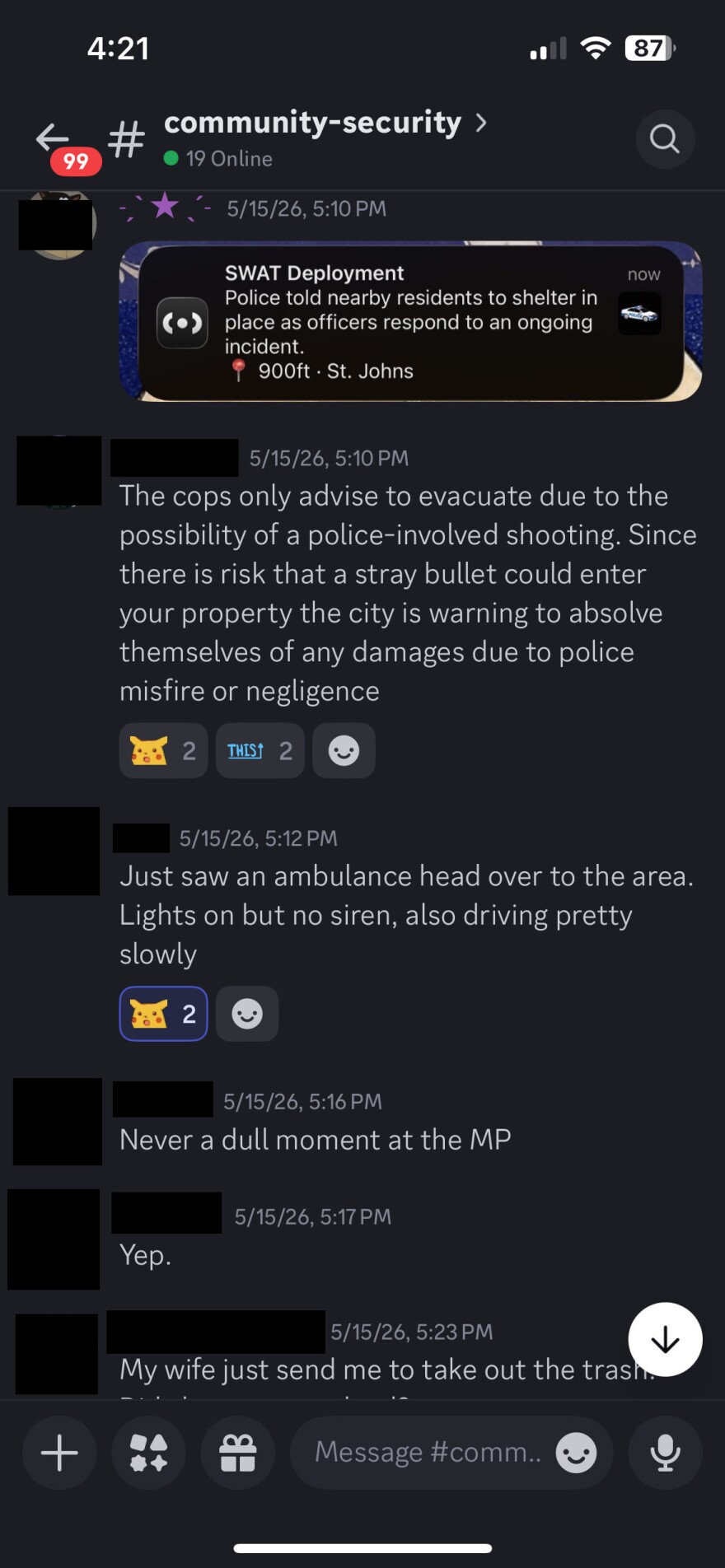 A screenshot of a Discord chat.