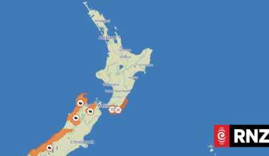 Heavy rain warnings issued for parts of South Island