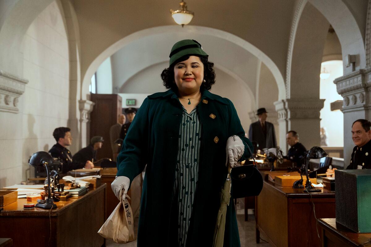 Janet Ruiz (Karen Rodriguez) in "Spider-Noir."