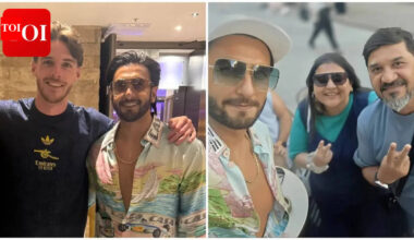 Ranveer Singh poses with Arsenal star Declan Rice in Budapest amid ongoing FWICE ‘ban’ over Don 3 controversy with Farhan Akhtar | Hindi Movie News