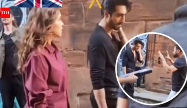 Ali Abbas Zafar: Ahaan Panday and Sharvari SPOTTED filming Ali Abbas Zafar's next; FIRST LOOK from sets leaks online- WATCH | Hindi Movie News