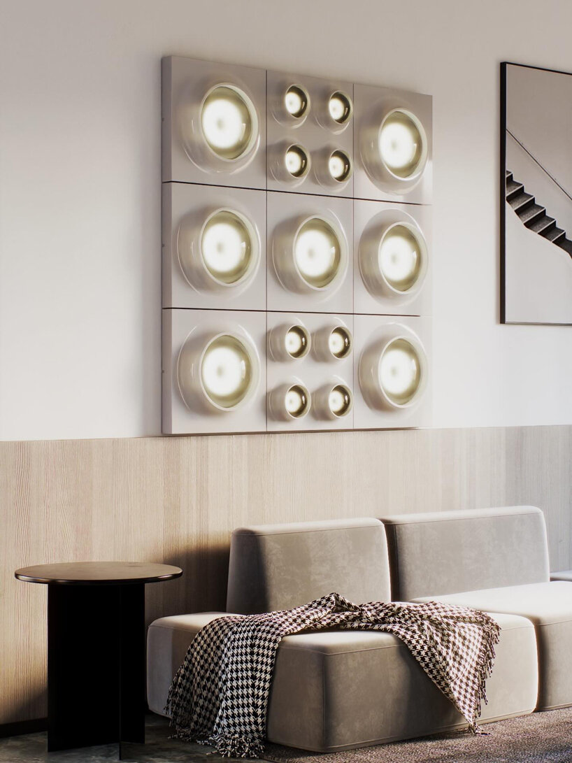 RETROCORE reimagines retro-futurist lighting as modular wall and ceiling compositions - 6