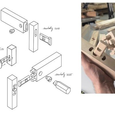 Industrial Designer Develops Unusual Wooden Connectors for Flatpack Furniture (Part 2)