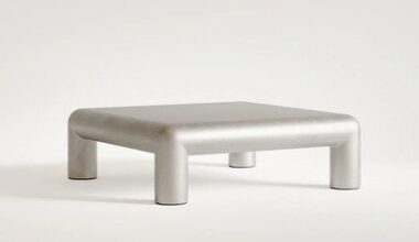 Formarkivet's Outrageously Chunky Cubio, a Raw Aluminum Coffee Table
