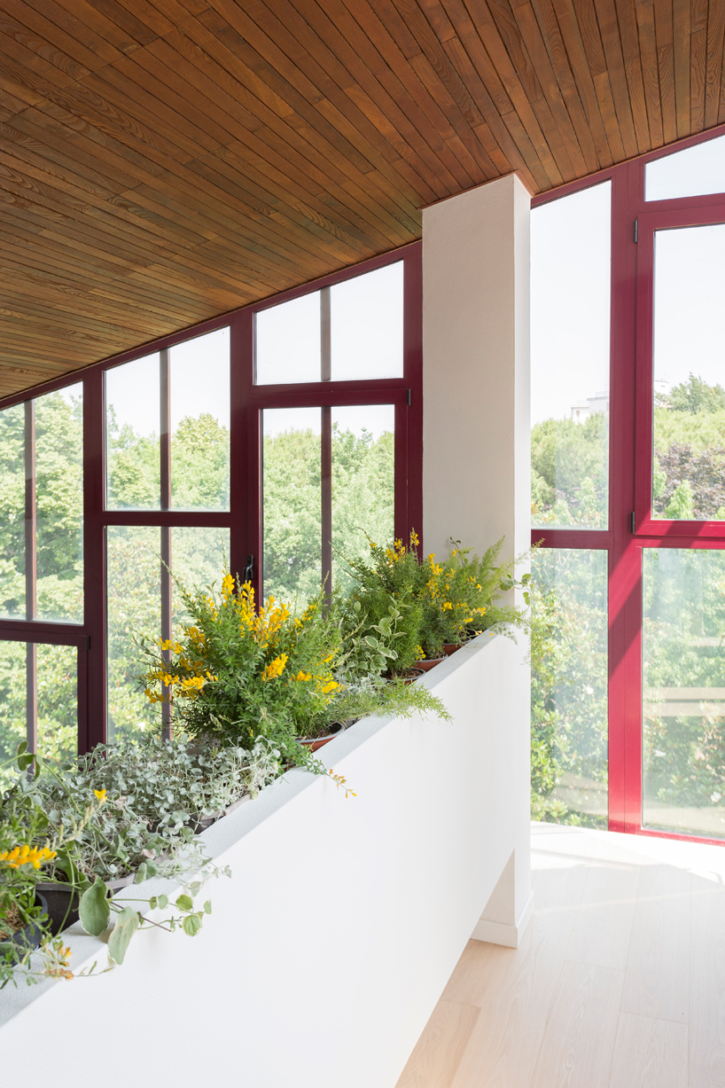 pop colors animate geometric interiors within renovated 1960s apartment in italy - 4