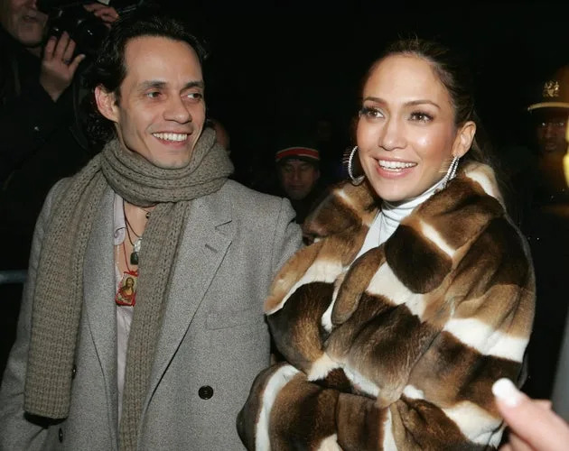 Lopez with her ex-husband, singer Marc Anthony, in 2005. 