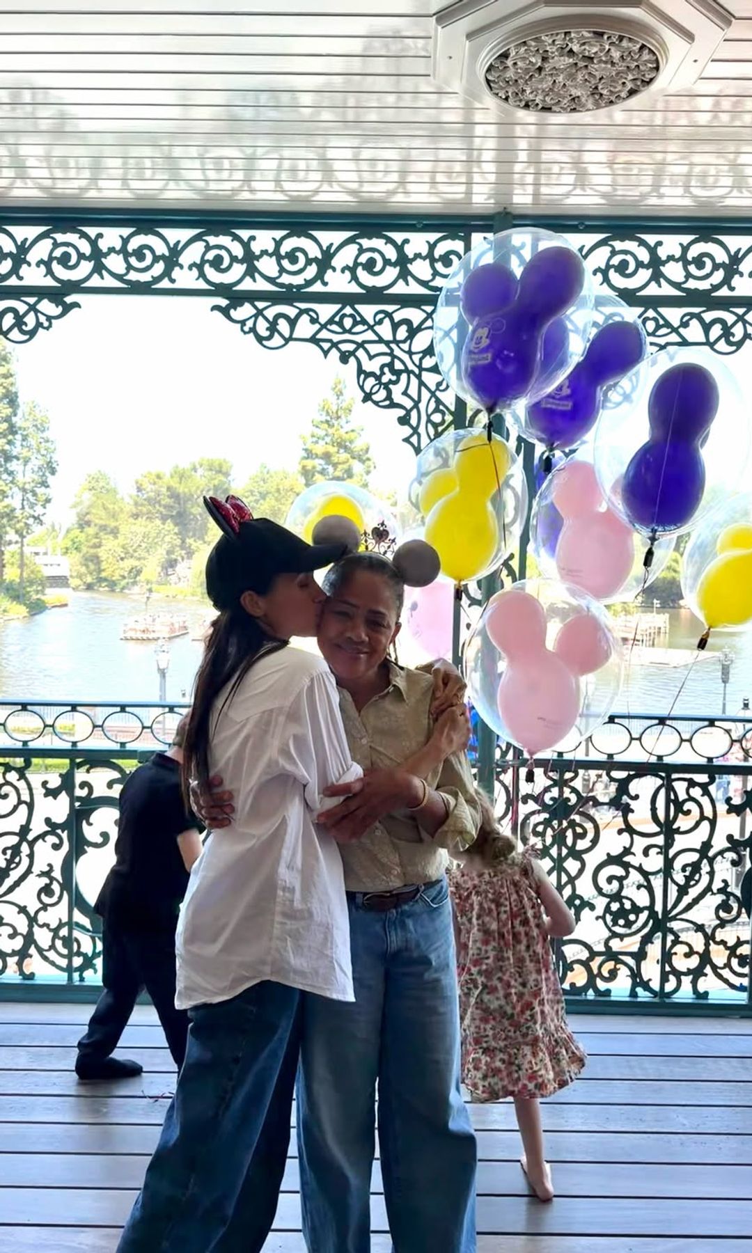 Meghan visited Disneyland with her mom and her kids