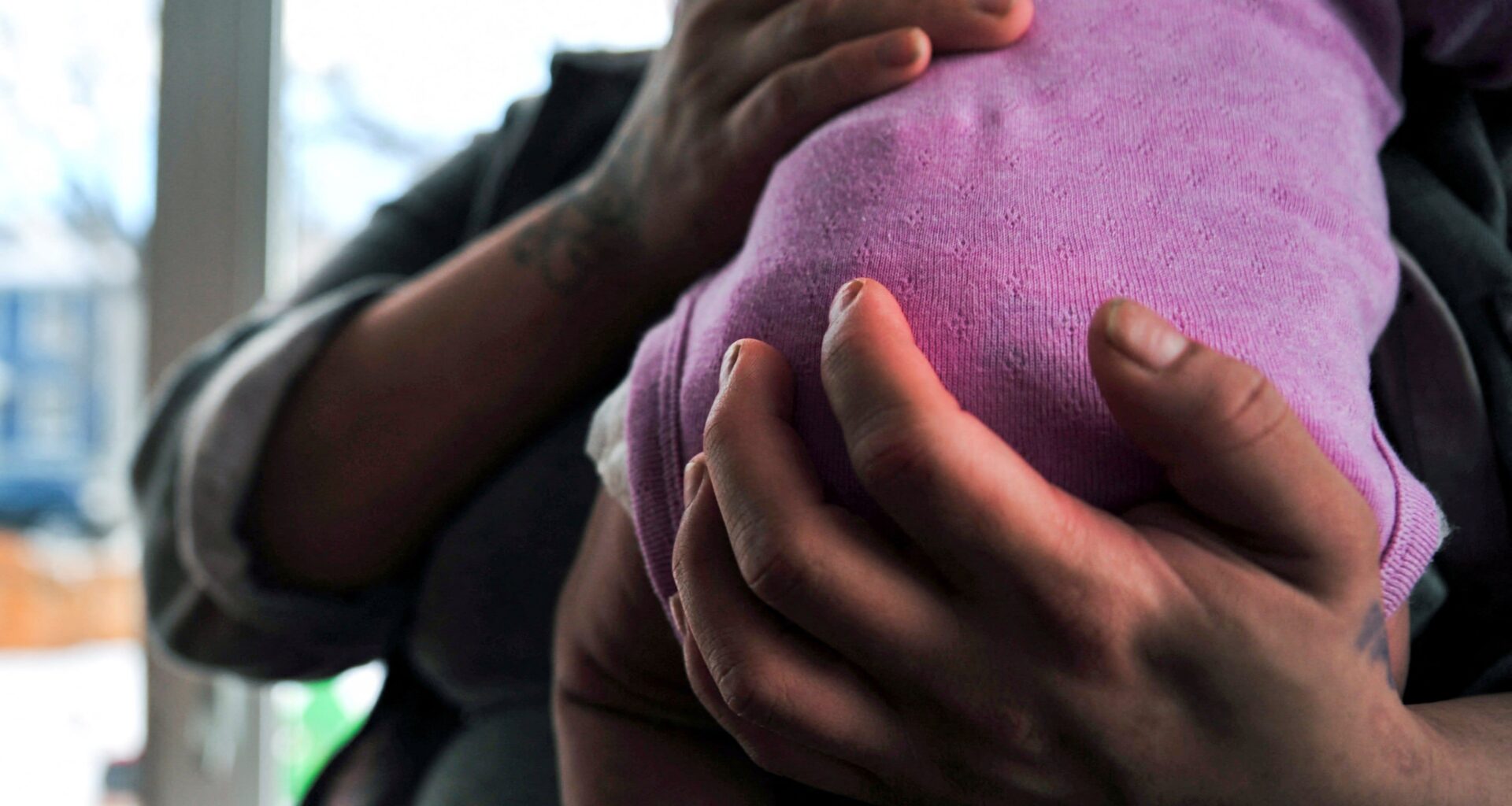 Health workers attend to a mother and her infant at the Mother and Child Hospital, in Kasoa, Ghana, on November 19, 2025.