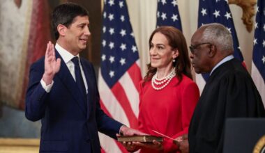 Kevin Warsh sworn in as Fed chair at pivotal moment for US economy