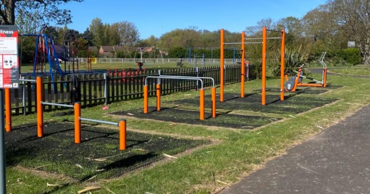 New outdoor gym equipment installed at Fen Park in Lowestoft