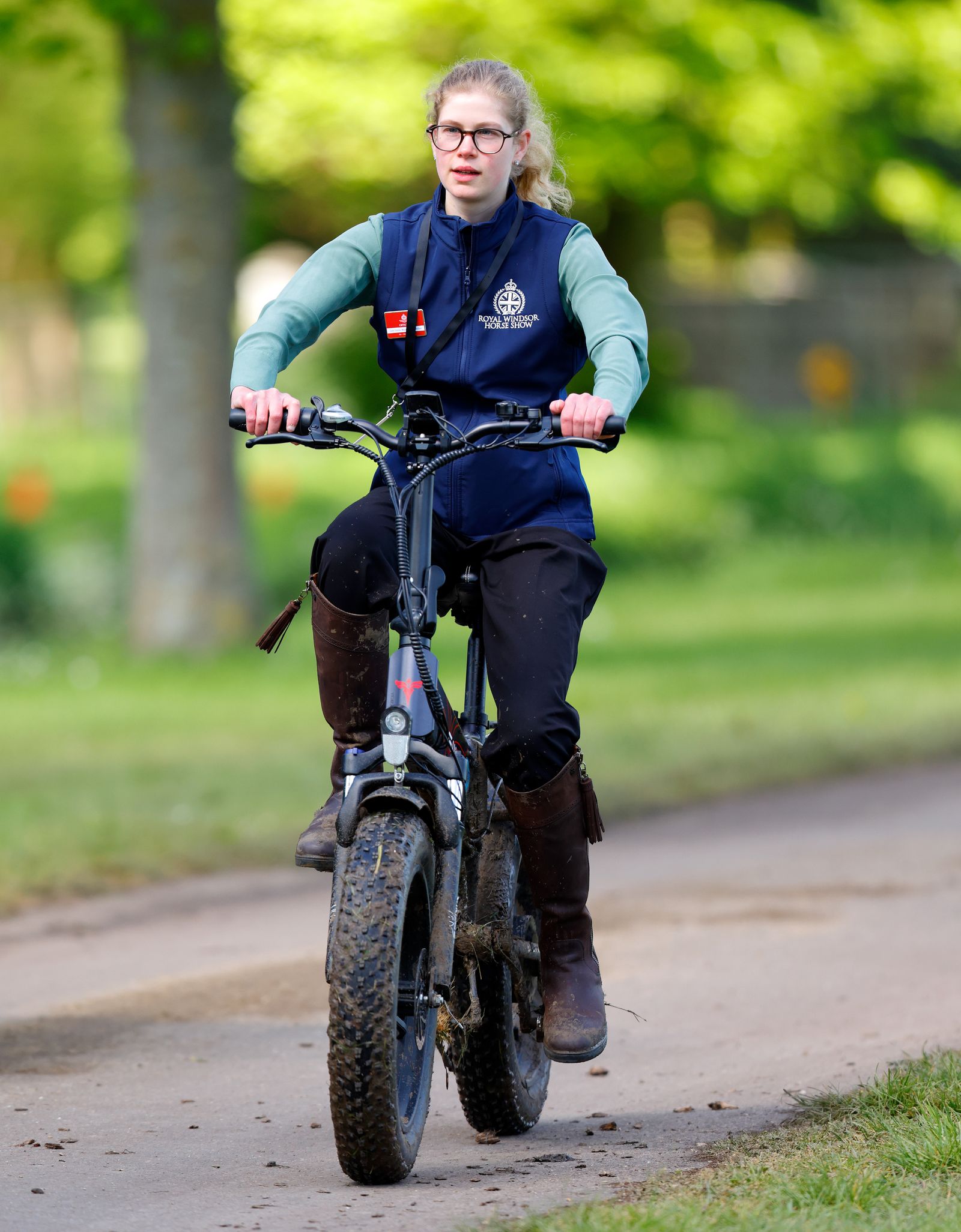 Image may contain Person Clothing Footwear Shoe Motorcycle Transportation and Vehicle