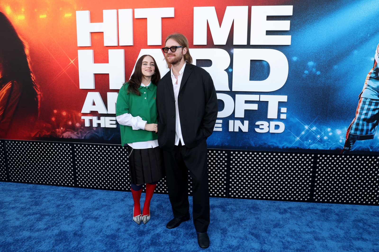 LOS ANGELES CALIFORNIA MAY 06 Billie Eilish and FINNEAS attend the Billie Eilish Hit Me Hard and Soft The Tour Live in...