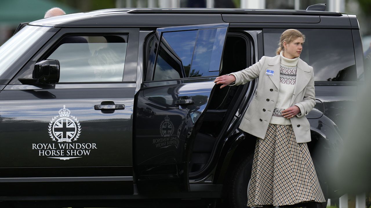 Style sisters! Lady Louise Windsor wears a jumper owned by the Princess of Wales at the Royal Windsor Horse Show