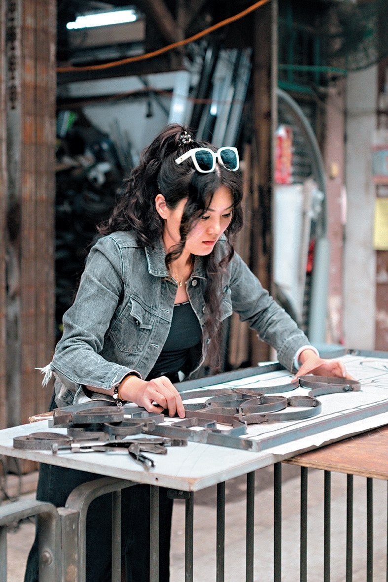 Angel Hui collaborated with local traditional blacksmiths to craft I Would Like to Open a Window for You, a multimedia installation. Angel Hui collaborated with local traditional blacksmiths to craft I Would Like to Open a Window for You, a multimedia installation.