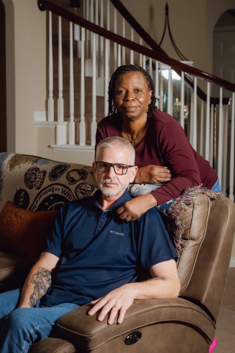 Shoemaker and Kathie, his wife of 27 years, who also worked as a recruiter. "Military terms, we're battle buddies," he said.
