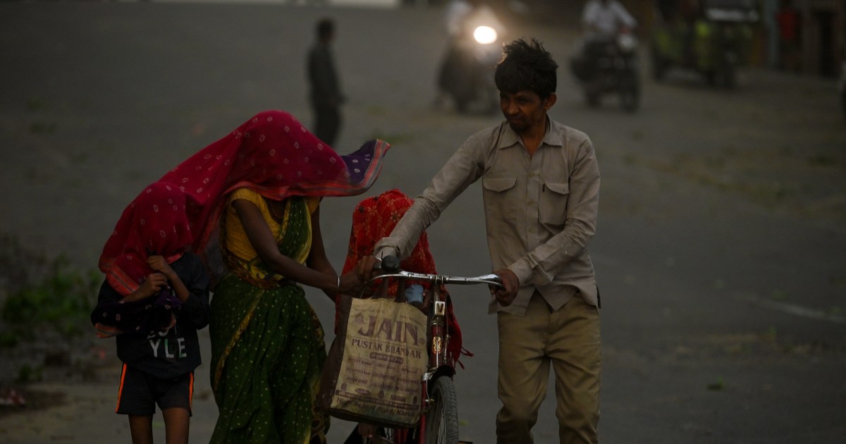 Dust storms and lightning kill at least 96 people in northern India