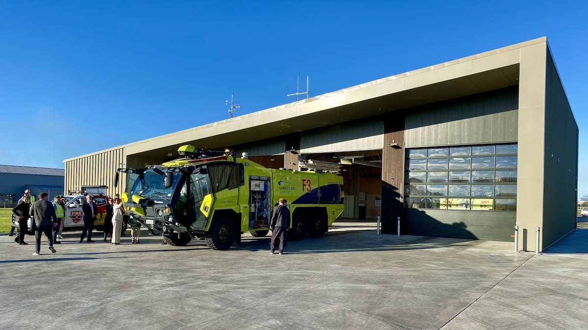 Hawke’s Bay Airport fire station boosts regional safety and resilience