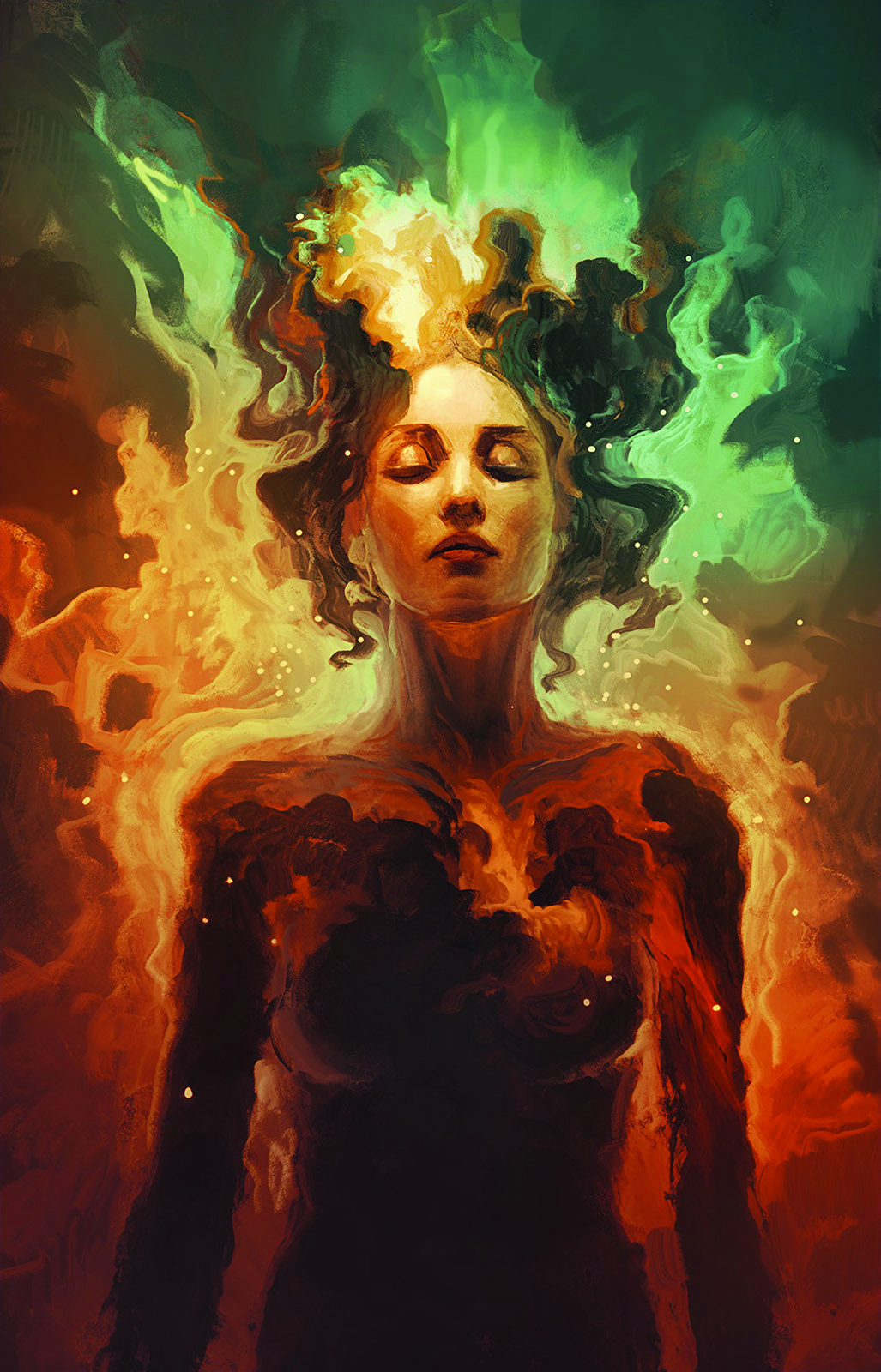 Digital art portrait