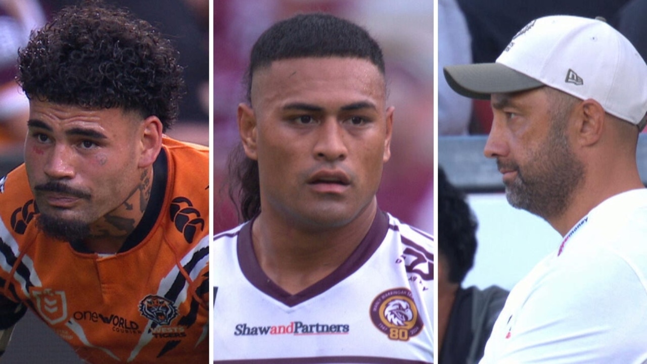 NRL 2026, Manly Sea Eagles demolish Wests Tigers, Haumole Olakau’atu makes State of Origin statement, Taylan May injury, Benji Marshall