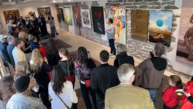 Gallery: Young Estonian artists' art auction exhibition opens | News