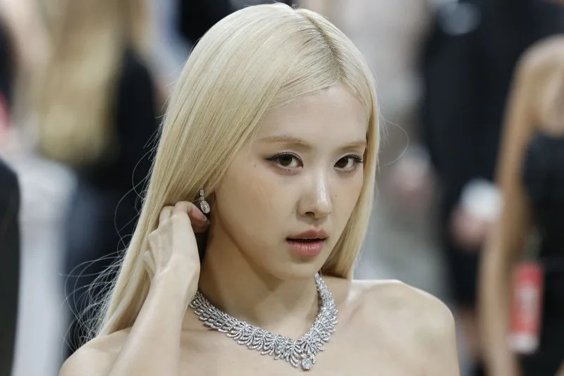Rosé attends the Met Gala on Monday. Photo by John Angelillo/UPI