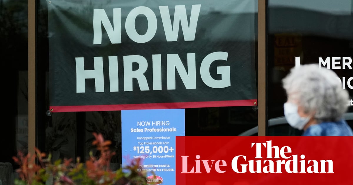 US economy beats forecasts with 115,000 new jobs added in April; pound and UK bonds stronger as Starmer pledges to stay on as PM – business live | Business
