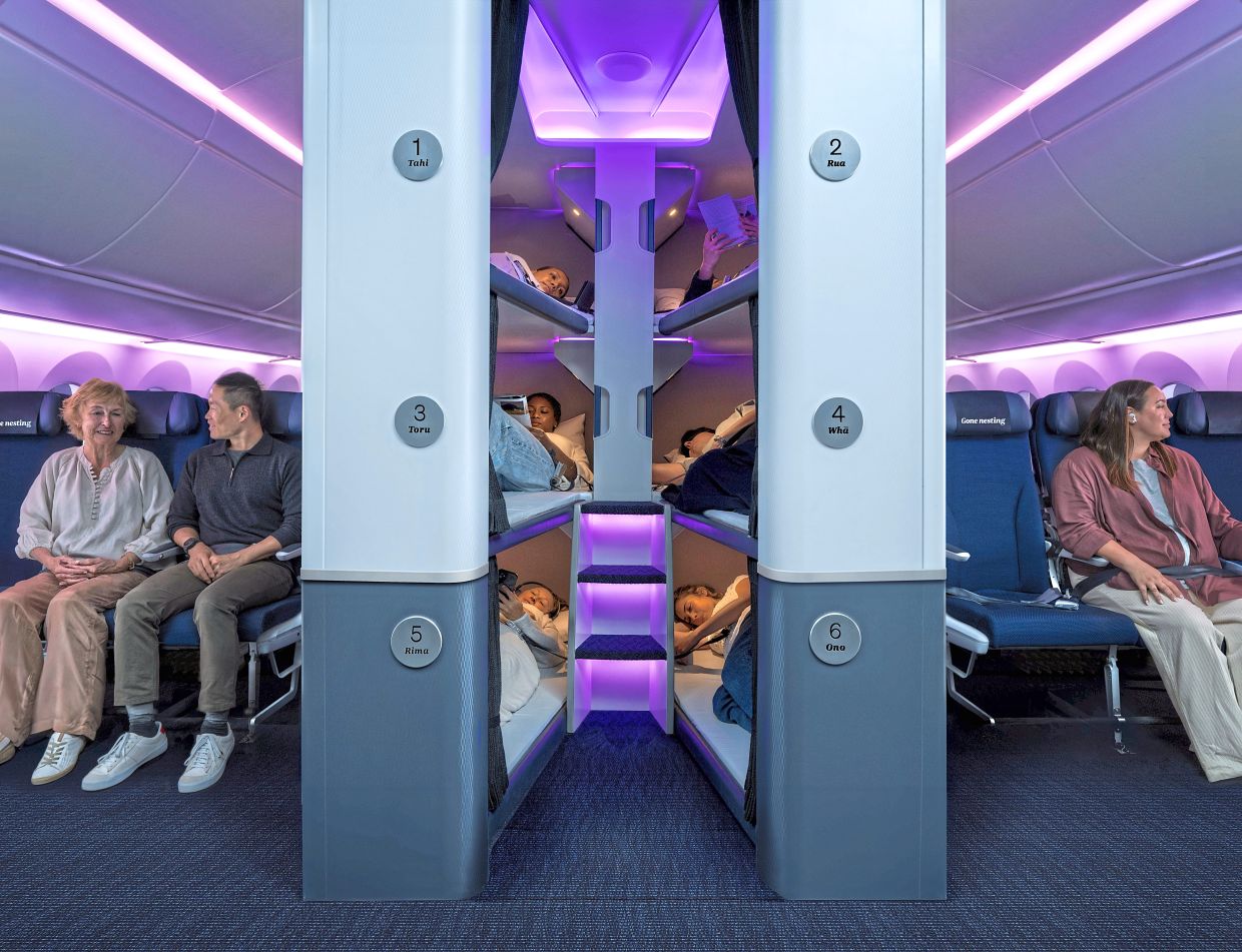 This airline offers bunk beds for its long-haul flights, but they come with rules