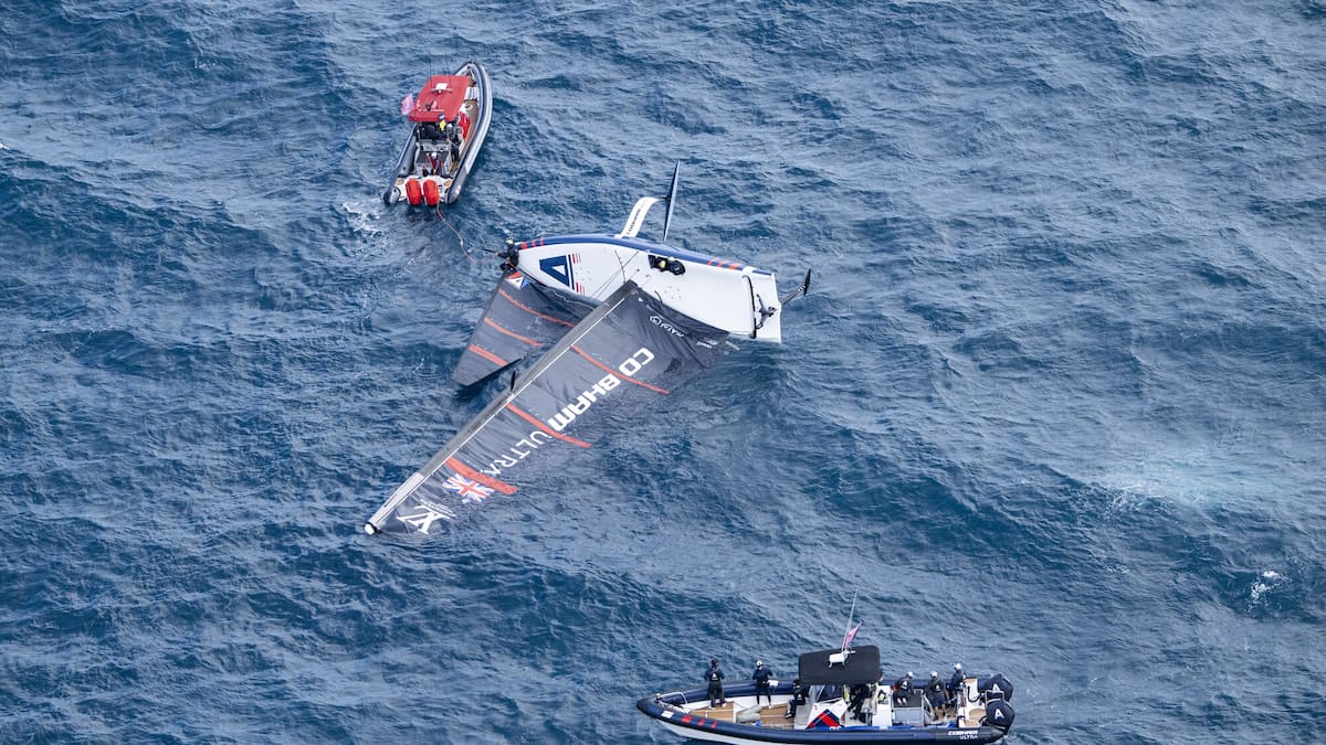 America’s Cup: Athena Pathway capsize again; mixed day for Team NZ in Cagliari preliminary regatta