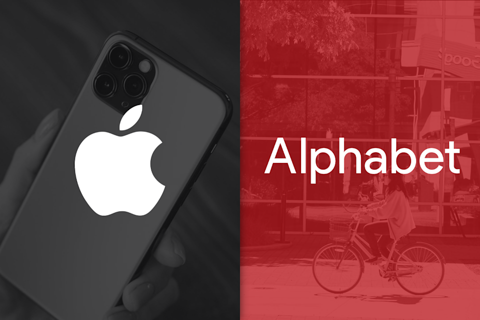 Apple and Alphabet logos.