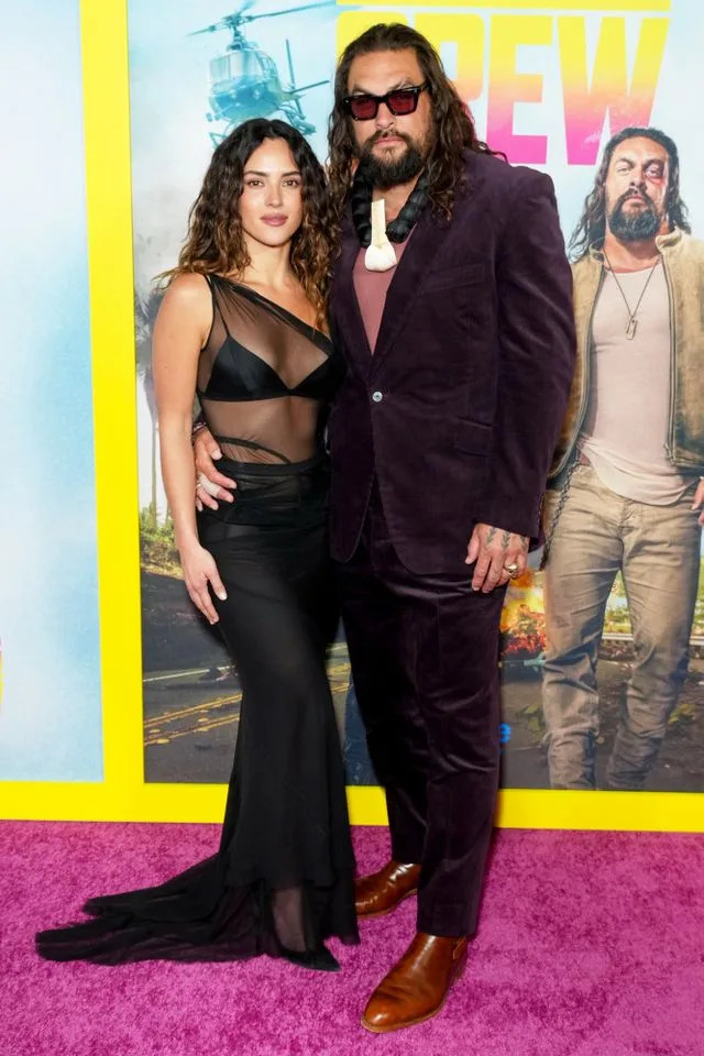Adria Arjona and Jason Momoa on Jan. 15, 2026Credit: John Nacion/Variety via Getty