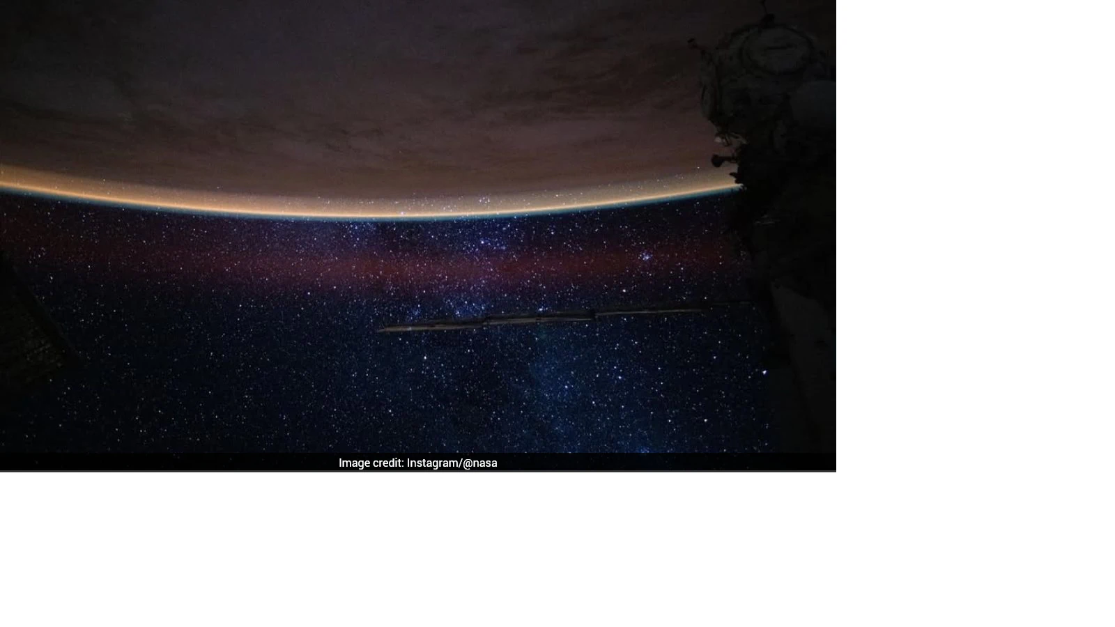 NASA Explains Why Earth Appears Glowing Orange In Stunning Space Photo