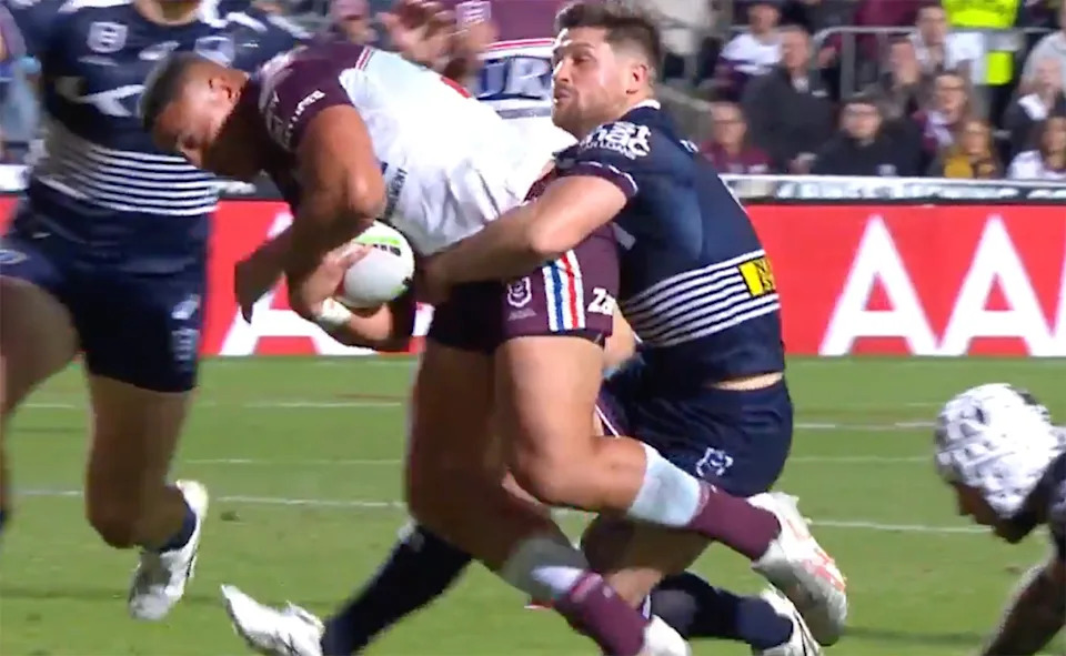 Cory Paix, pictured here tackling Siua Taukeiaho.