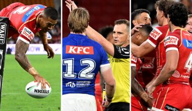 Dolphins def. Canterbury Bulldogs, Round 10, scores, Jacob Preston sin bin, Jamayne Isaako hat-trick, Isaiya Katoa, Lachlan Galvin