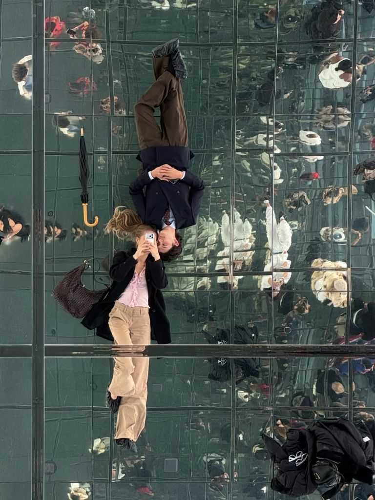 A photo of Nicolas de Monpezat in New York, the one above with his girlfriend, Benedikte Thoustrup