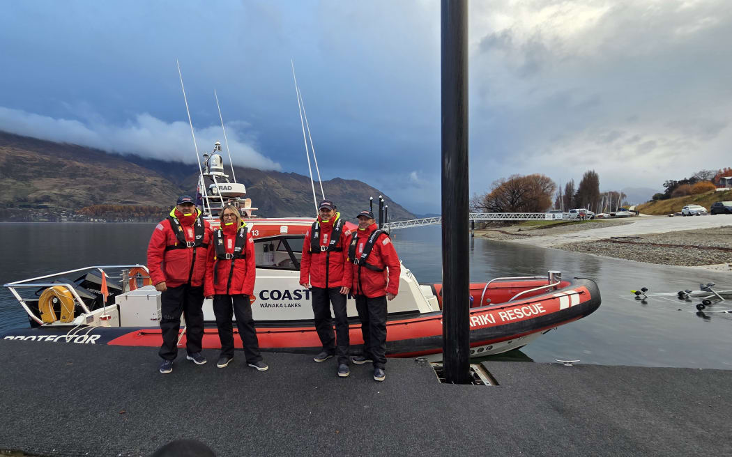 The Coastguard Wānaka team, from left, Dave Brown, Davinia Proctor, Nic Pawson, Jason Pearson.
