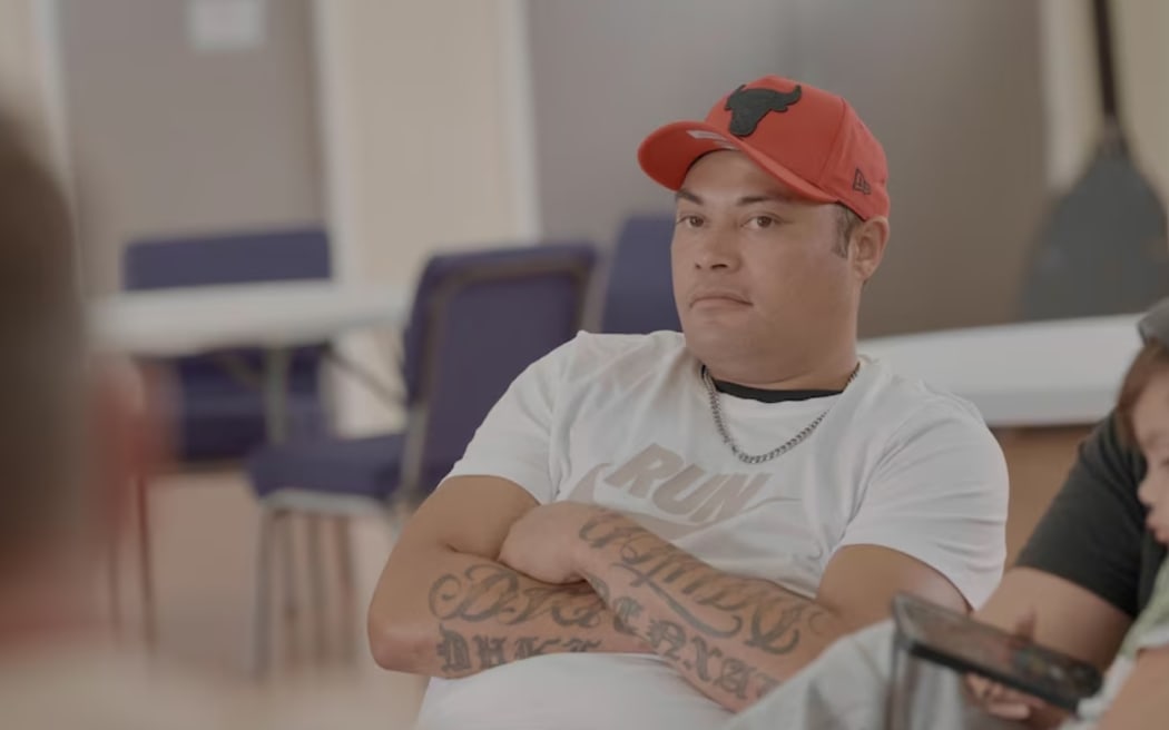 Tux joins Lucky's sessions in Hawke's Bay, where he and other men are given space to talk. (Compass: Marty Smiley)