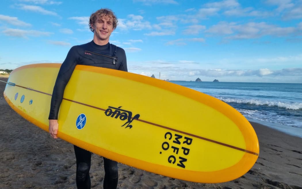 Christchurch surfer Jack Tyro says longboarding is about working with the waves.