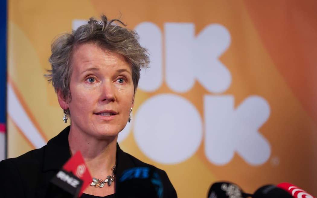 ANZ’s chief economist Sharon Zöllner speaks to media on 29 May 2026.