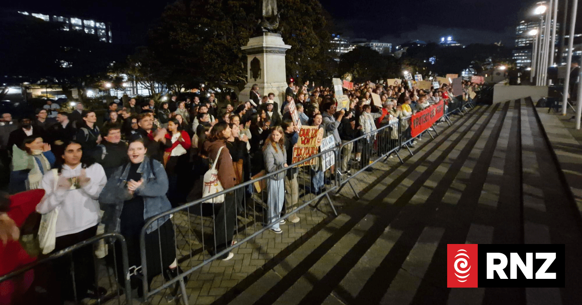 Government's Budget sparks angry scenes as students march on Parliament