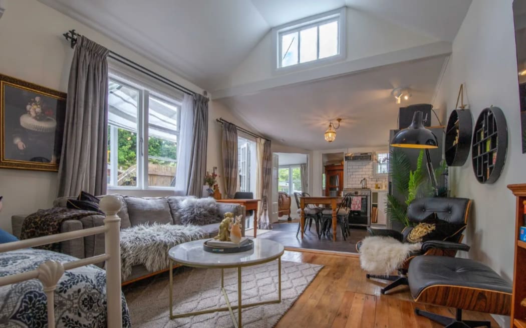 A room in one of Emma Reid's two cottages she hosts through Airbnb, in Wellington's Aro Valley.