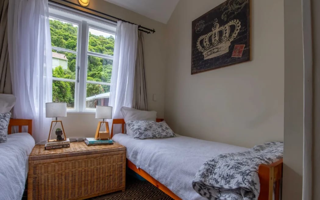 A room in one of Emma Reid's two cottages she hosts through Airbnb, in Wellington's Aro Valley.