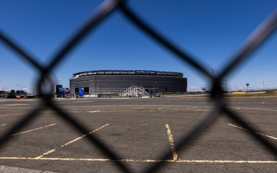 The exterior of MetLife Stadium is pictured in a May 2026 photo.