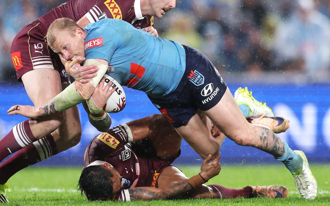 Mitchell Barnett. State of Origin Game 1. NSW Blues v Queensland Maroons, Accor Stadium. Sydney, Australia. Wednesday May 27, 2026. Photo: NRL Photos