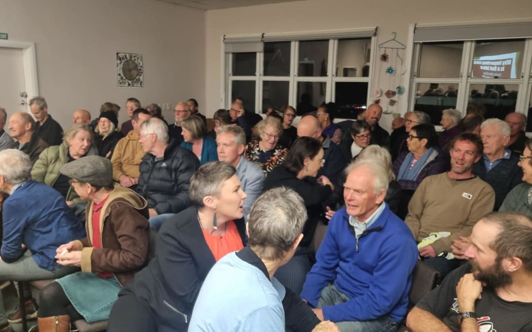 About 100 people attended the "Why importing LNG is a bad idea" event in the St Mary's Peace Hall in New Plymouth.