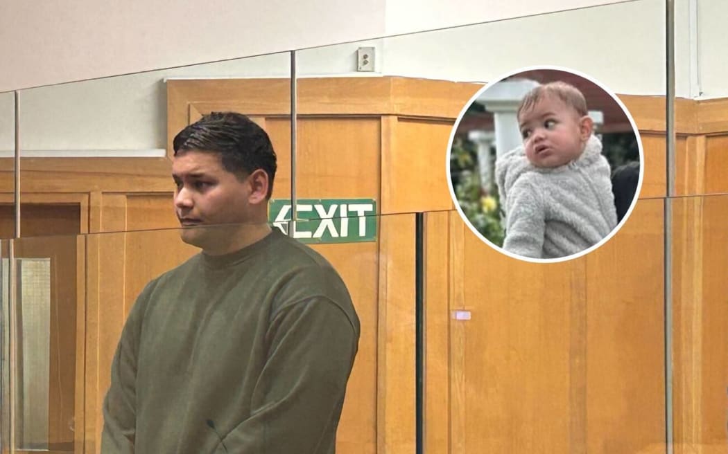 Mukzameel Ali is sentenced in the High Court at Hamilton for killing his son, Mustafa Mahir Ali.