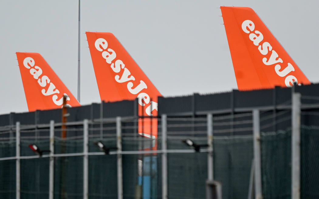 An EasyJet flight was forced to divert to Rome after crew found out a passenger had left a power bank charging a device in their hold luggage.
Mandatory Credit: Justin Tallis/AFP/Getty Images via CNN Newsource