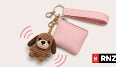 Students sell personal alarms in tiny crocheted animals