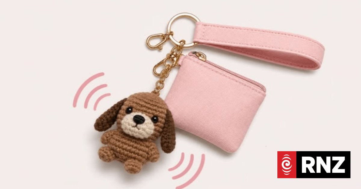 Students sell personal alarms in tiny crocheted animals